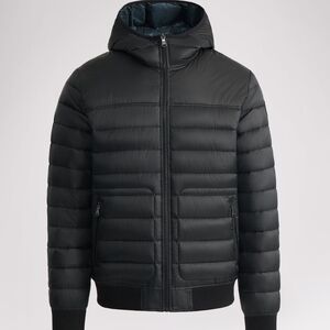 Pajar Men's Black Hooded Bomber Jacket